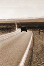 on the road on the road